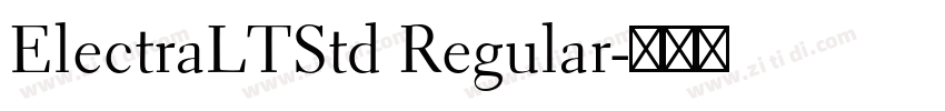 ElectraLTStd Regular字体转换